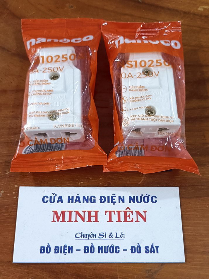 Phích cái nối điện, ổ cắm đơn nối điện VINA, NANOCO