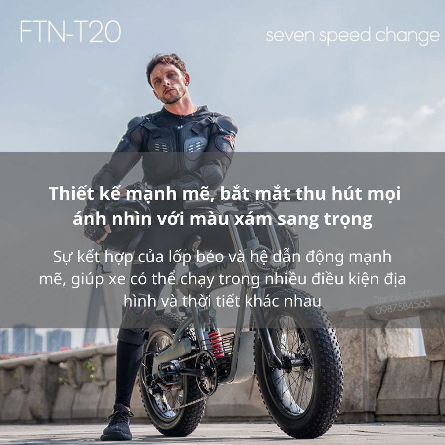 Xe Đạp Điện Trợ lực FTN T20 Thể Thao