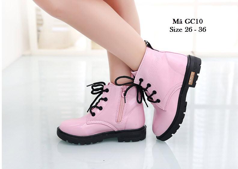 Bốt cổ cao bé gái 3 - 10 tuổi GC10