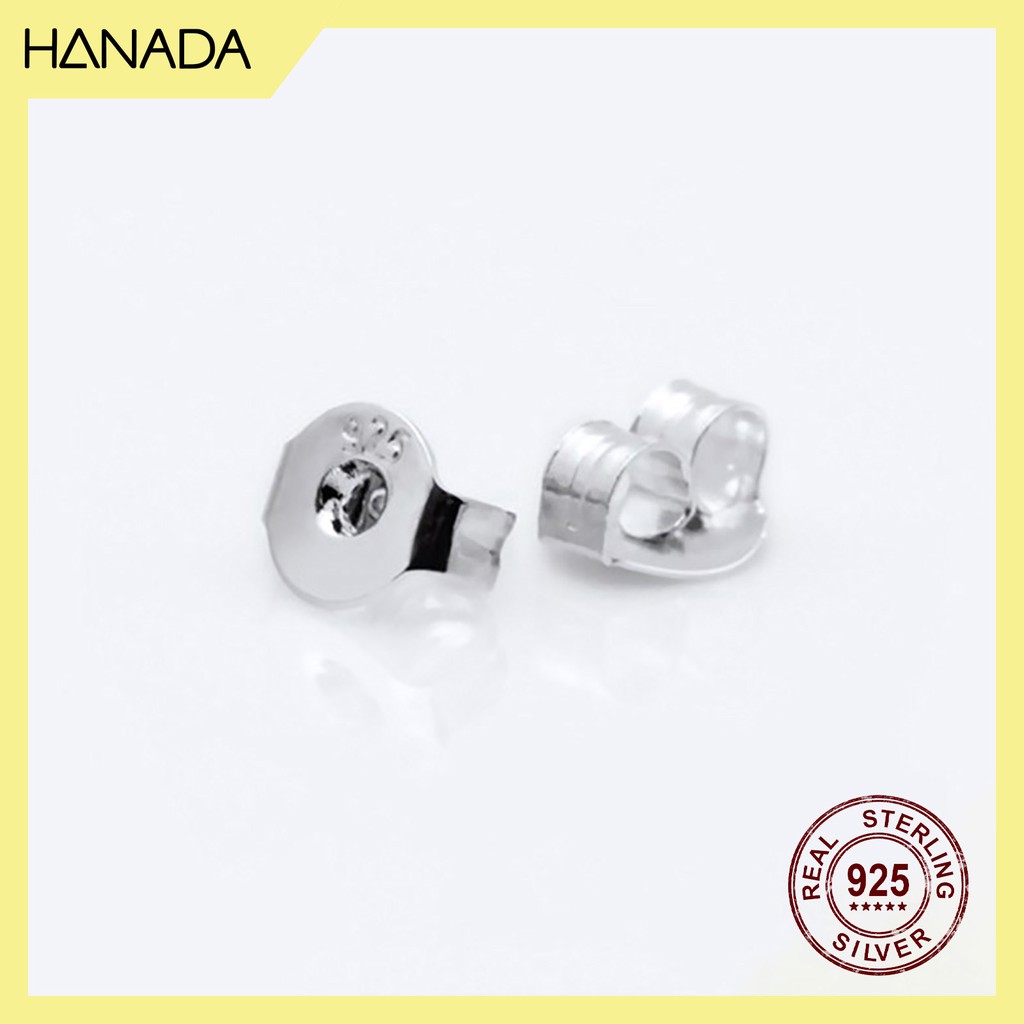 [HCM] Bông Tai Bạc Hanada Hoa Tuyết E10 13