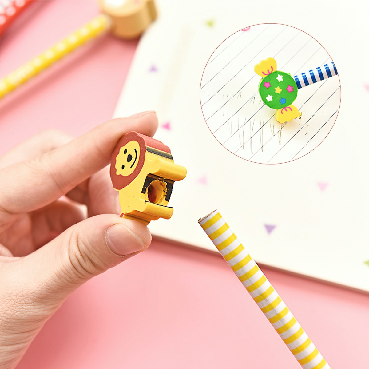 HB pencil with animal shaped eraser