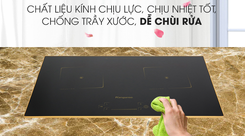 [HCM][Trả góp 0%]Bếp từ đôi Kangaroo KG438I