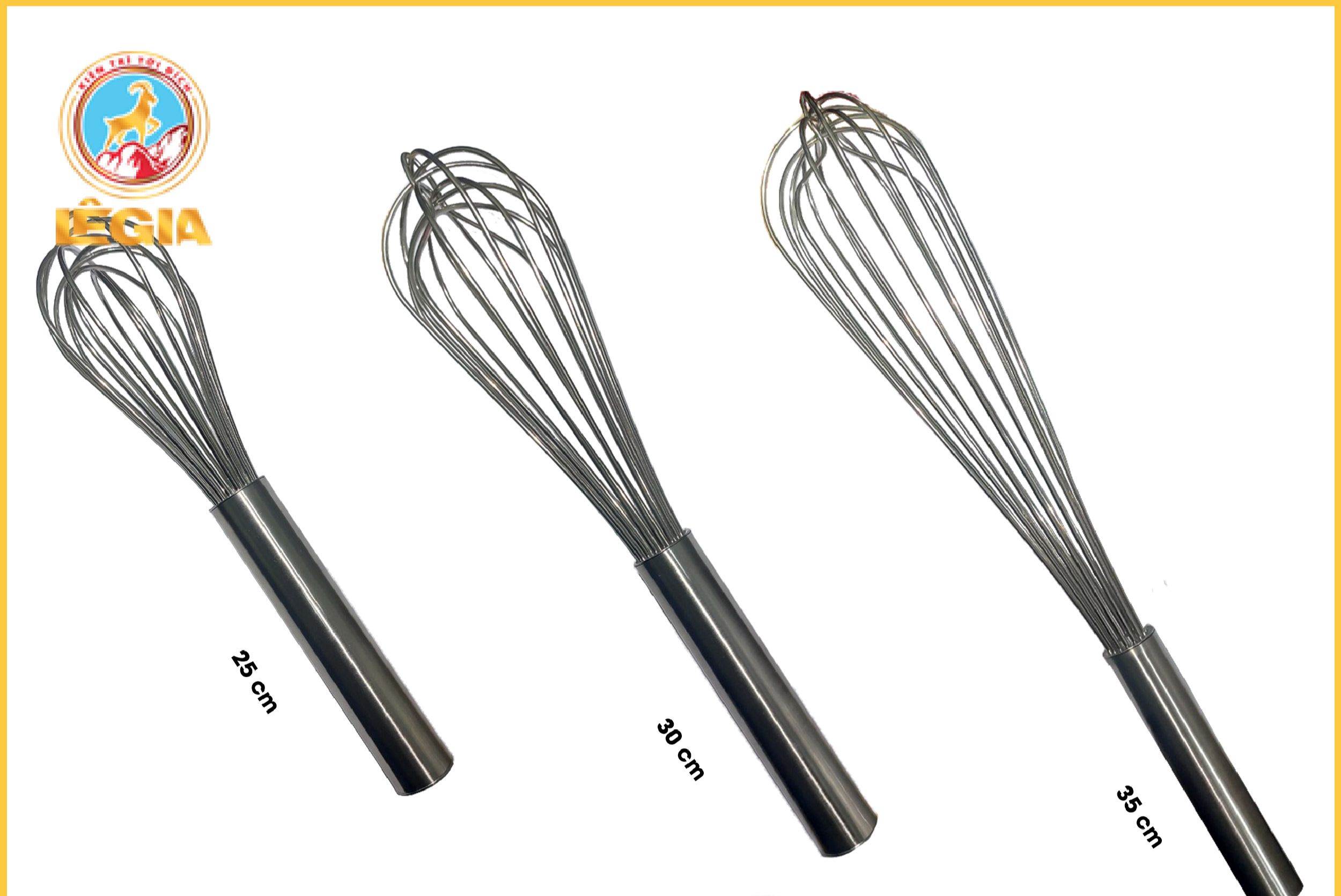 Cây đánh trứng, bột Inox Nhiều Size