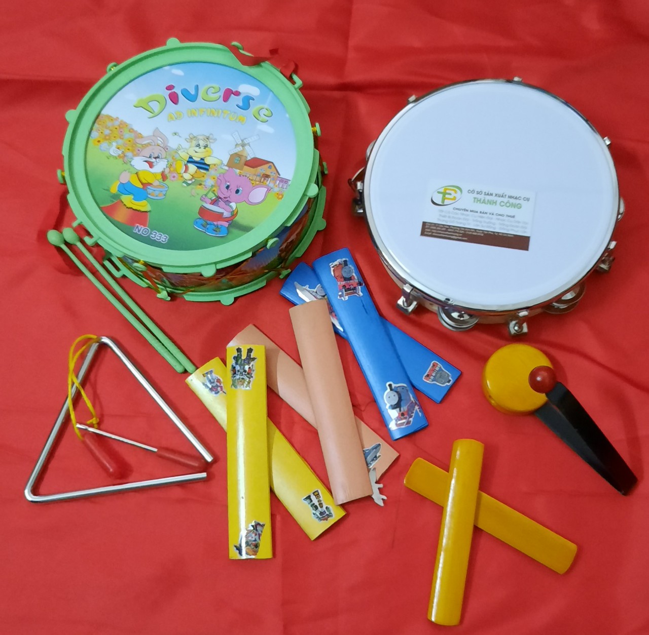 Trống nhựa đồ chơi cho bé 20cm x 9cm (TC05)