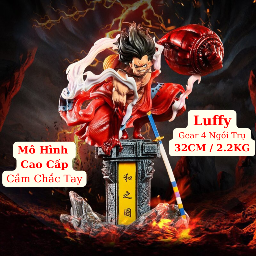 Mô Hình Luffy Gear 4 Ngồi Trụ Đèn 32Cm Bounce Man Mô Hình One Piece Cao  Cấp, Figure Mô Hình Anmie One Piece Luffy Vua Hải Tặc | Lazada.Vn