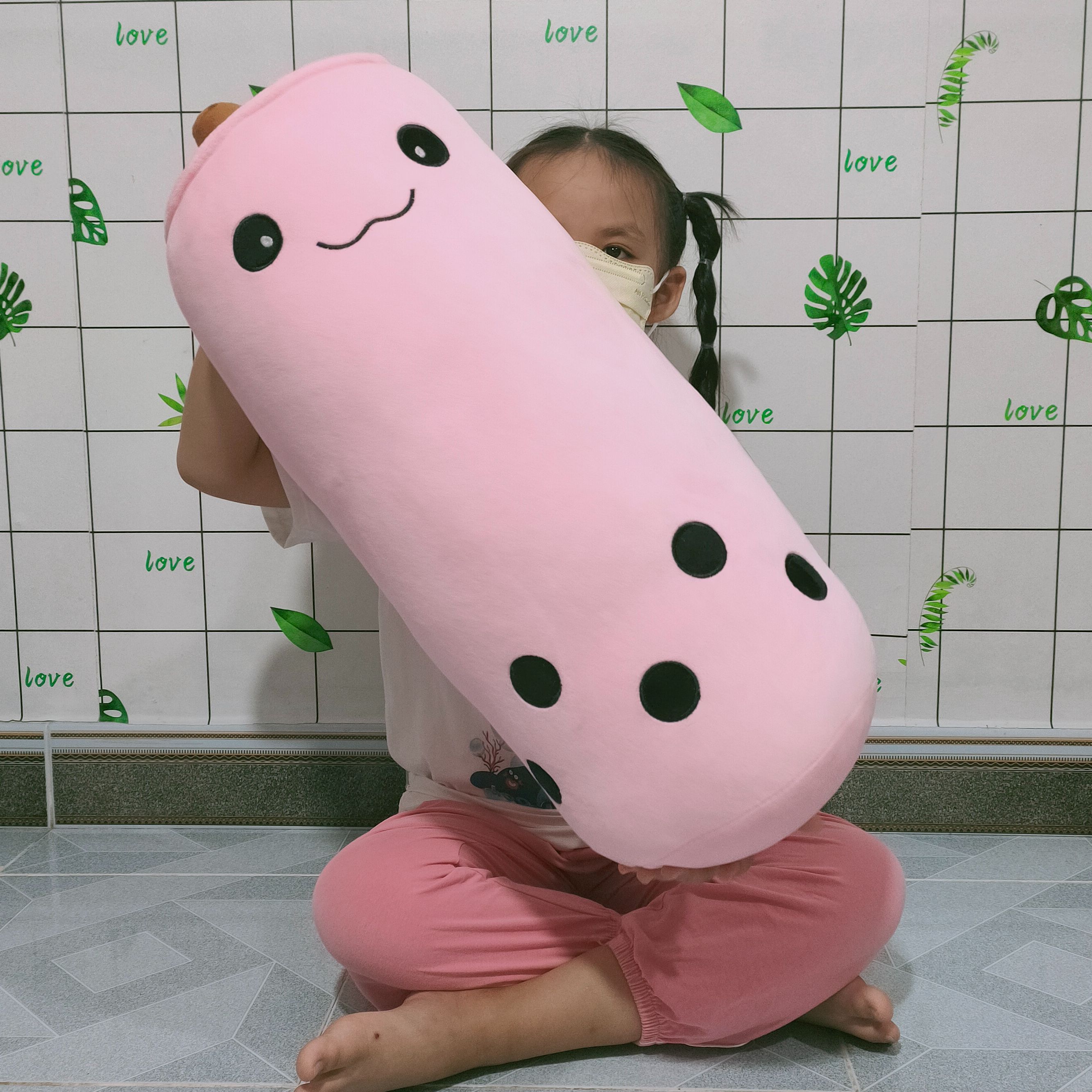 GỐI ÔM LY TRÀ SỮA SIZE LỚN NHIỀU MÀU VẢI MINISO CAO CẤP XUẤT DƯ