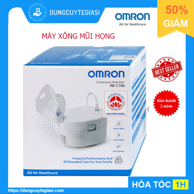 Máy xông khí dung, máy xông mũi họng Omron NE-C106