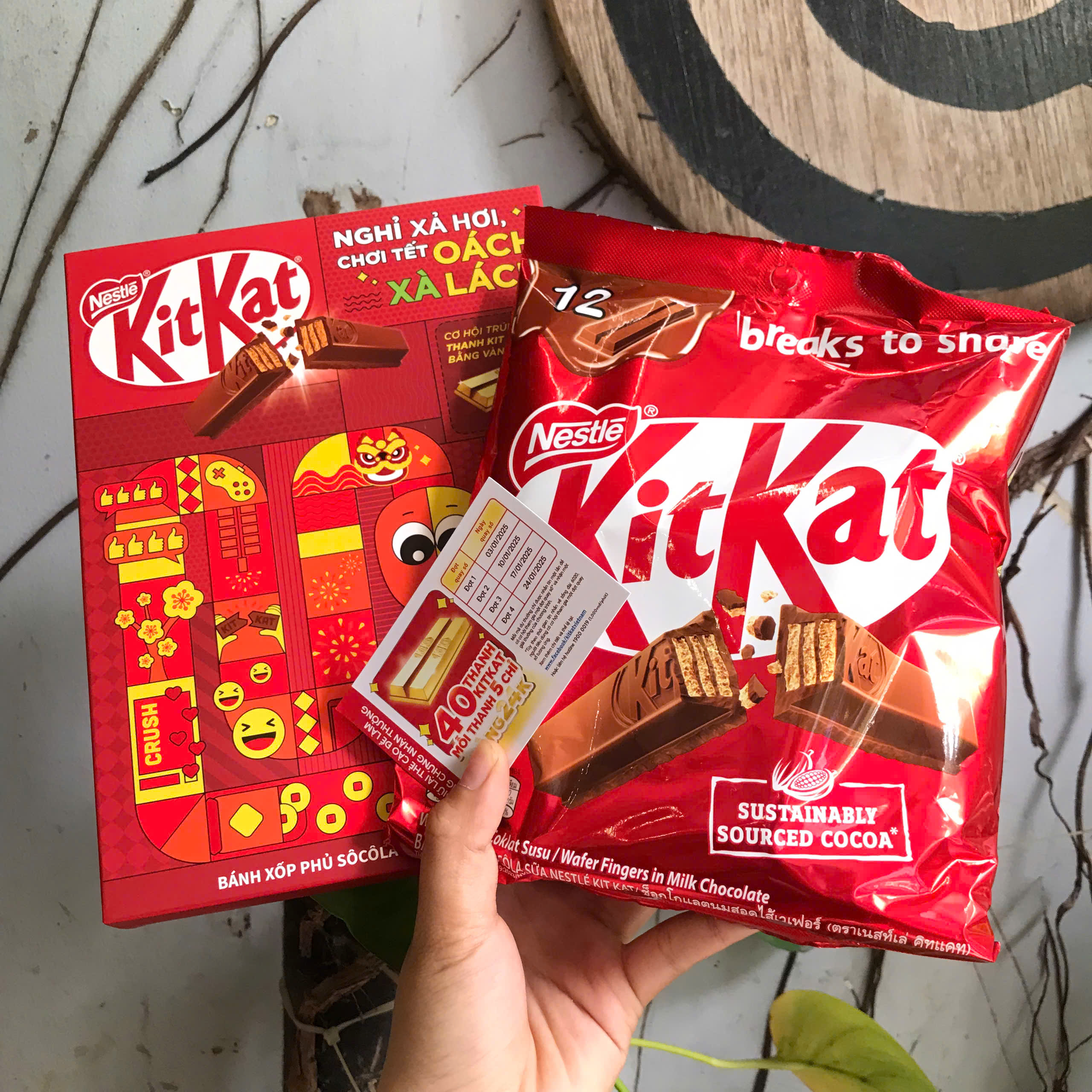 Sôcôla Nestlé KitKat Thái Lan Hộp Tết