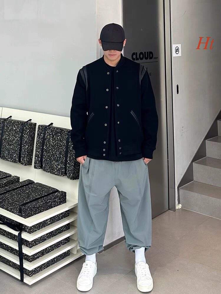Áo Khoác Bomber Ted.dy Nam Nữ dạ phối da
