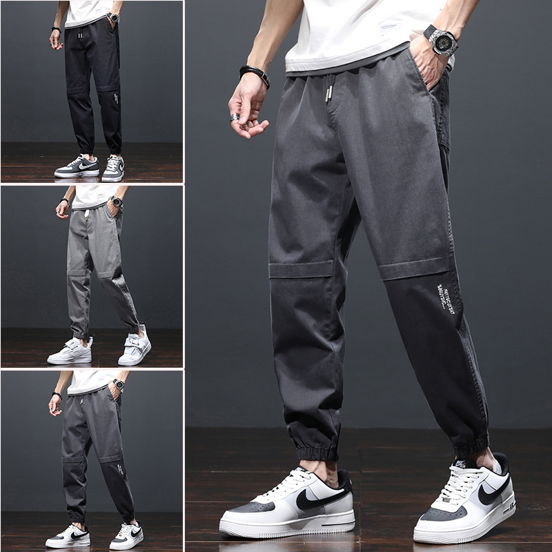 [ Voucher Giảm 50% ] Quần Jogger Nam Lưng Chun Ống Bo Chất Kaki Dày Dặn In Chữ Gối Phong Cách Thời Trang Trẻ Trung Cá Tính Năng Động XƯỞNG MAY THANH NGA MEN QUAN 068