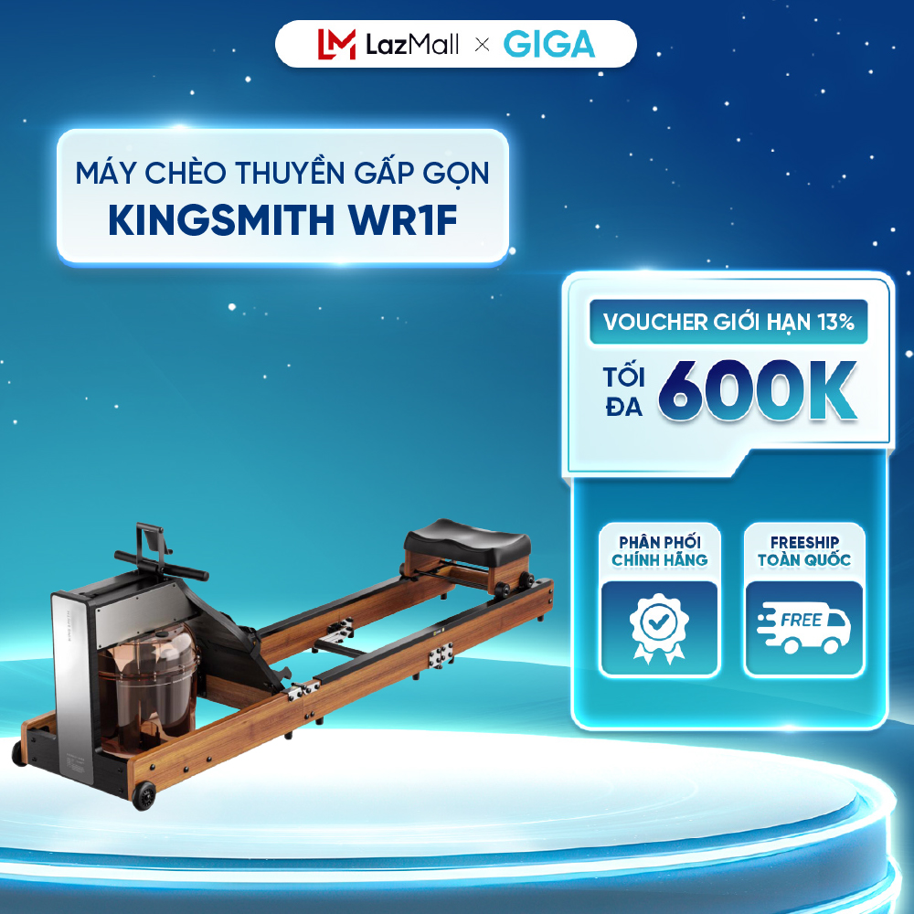 [ Hỏa tốc HN - HCM ]  Máy chèo thuyền gấp gọn KingSmith WR1F