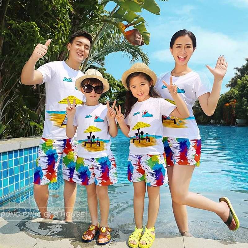 (sĩ) set bộ đi biển cho cặp đôi nam nữ he 2026 chất thun cotton mềm mịn có đủ size từ 6-90kg