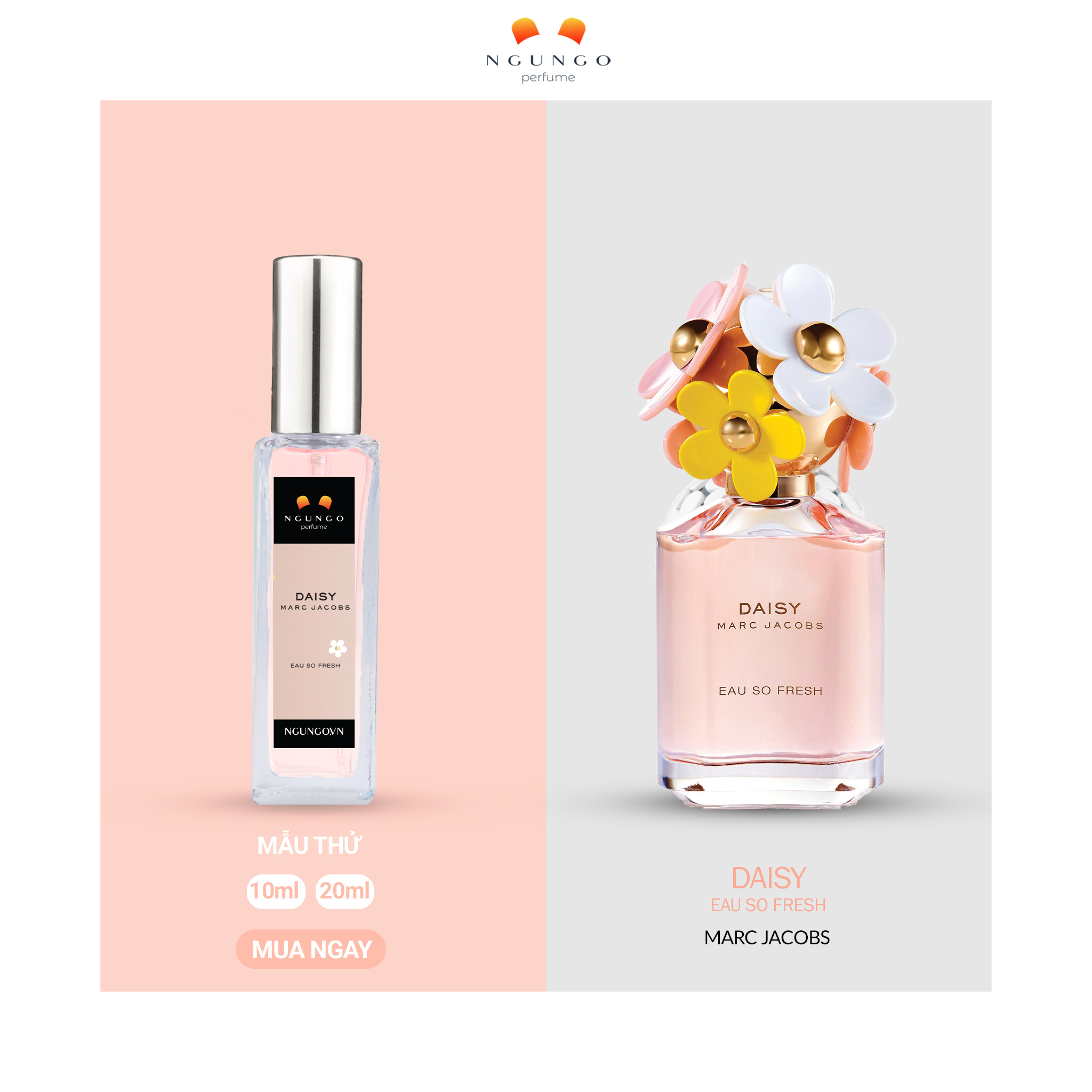 Nước hoa Daisy Eau so fresh [travel size] dạng xịt nhỏ gọn