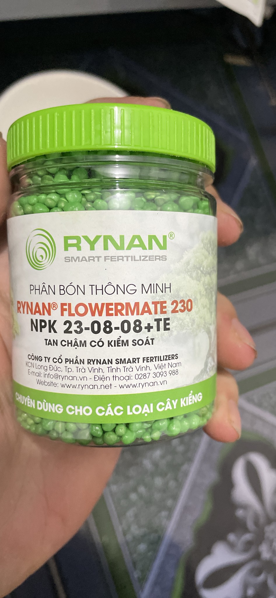 Phân bón tan chậm RYNAN  dùng cho cây kiểng
