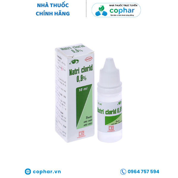 NƯỚC MUỐI SINH LÝ Pharmedic 0.9% vệ sinh mắt, mũi 10ml