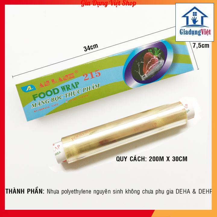 Màng bọc thực phẩm PE An Lành 215m x 30cm