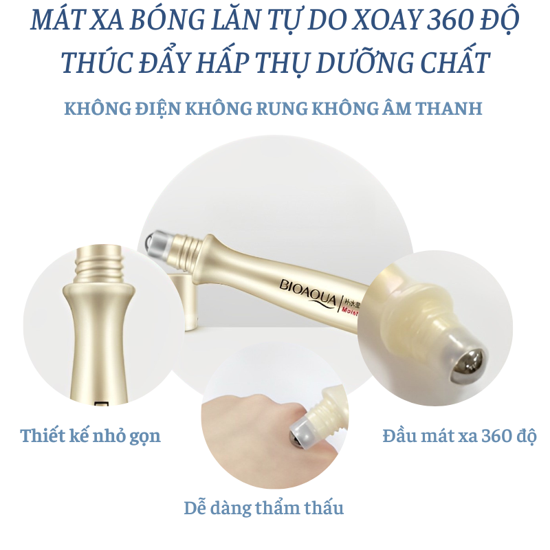 Thanh Lăn Giảm Quầng Thâm Bọng Mắt Bioaqua (15ml)