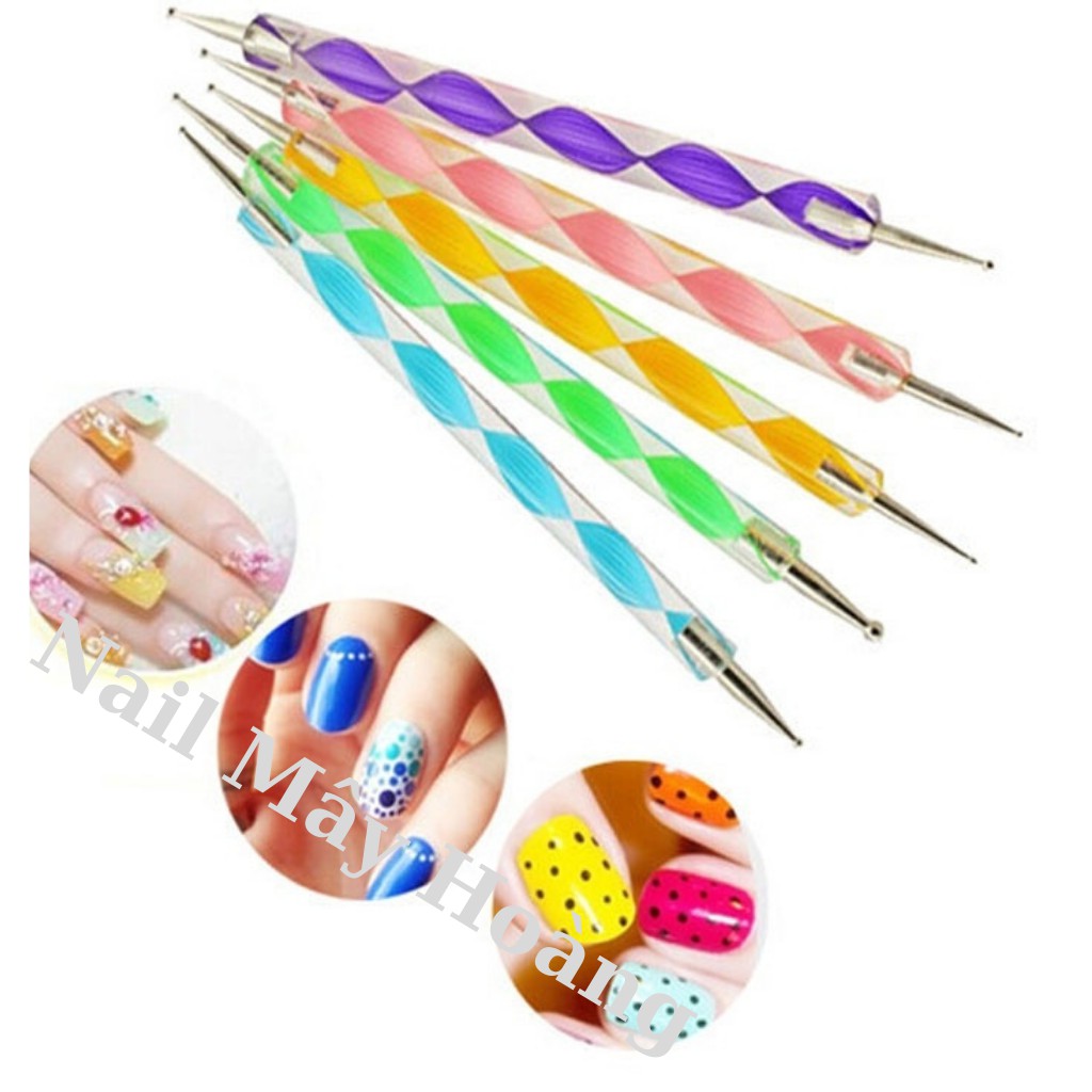 Bút chấm bi nail vẽ móng sét 5 bút 2 đầu