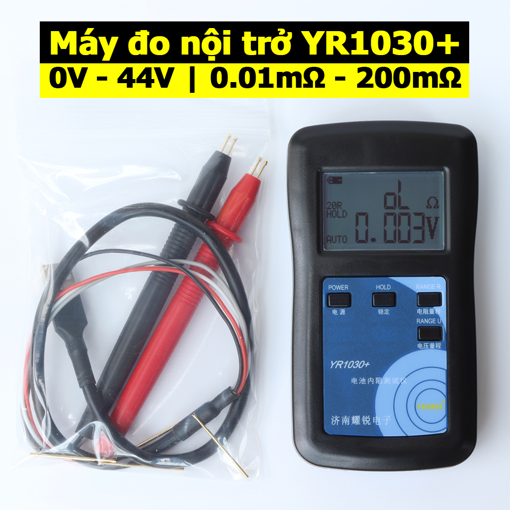 Máy đo nội trở chuyên dụng yr1030+ đo pin 18650 pin lithium ion lifepo4 nimh ắc quy axit chì