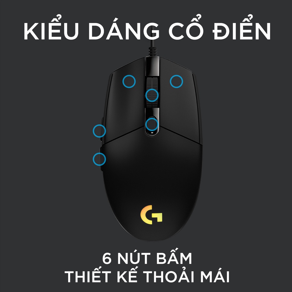 Chuột Logitech G102 Đen G304 Lightsync RGB