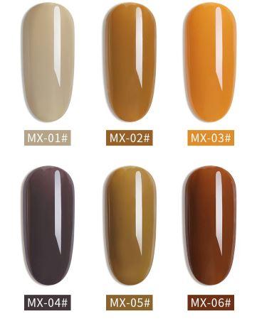 [MÀU MỚI] Set sơn gel AS 6 màu mã MX chai 15ml