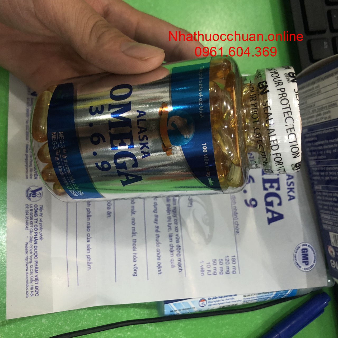 Dầu cá Alaska Omega 3.6.9 ̣lọ 100 viên