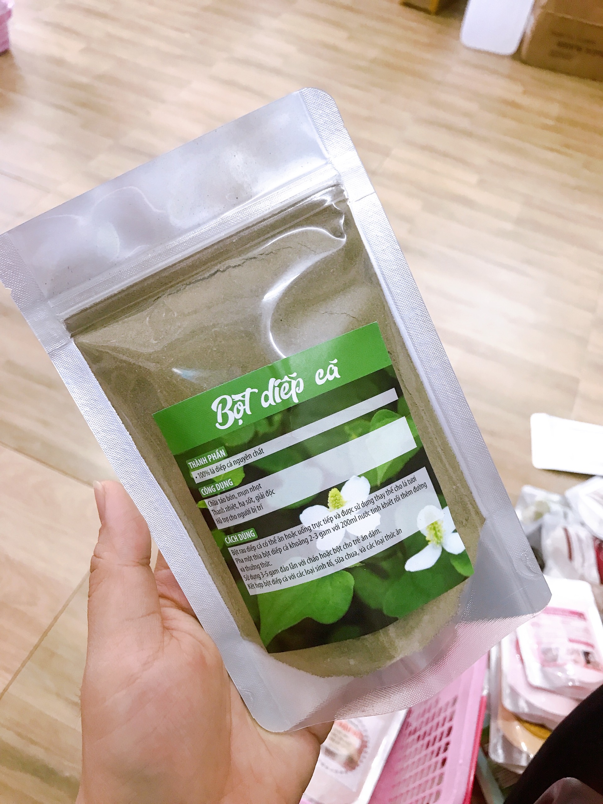 (1KG) BỘT MẶT NẠ DIẾP CÁ TRỊ MỤN
