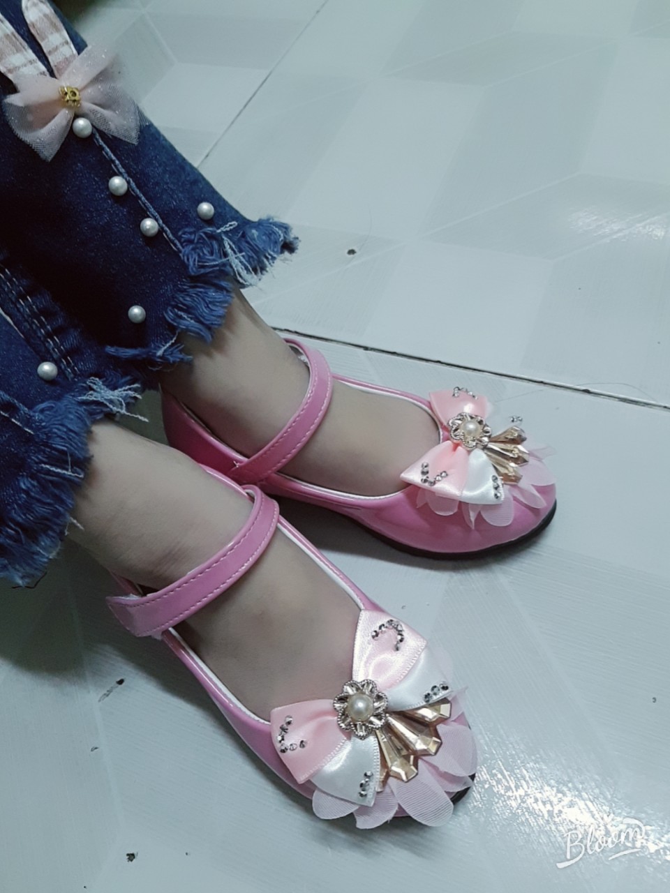Giày Búp Bê bé gái hình bông hoa