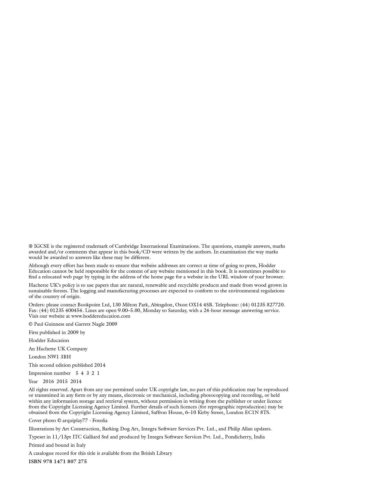 Cambridge IGCSE Geography