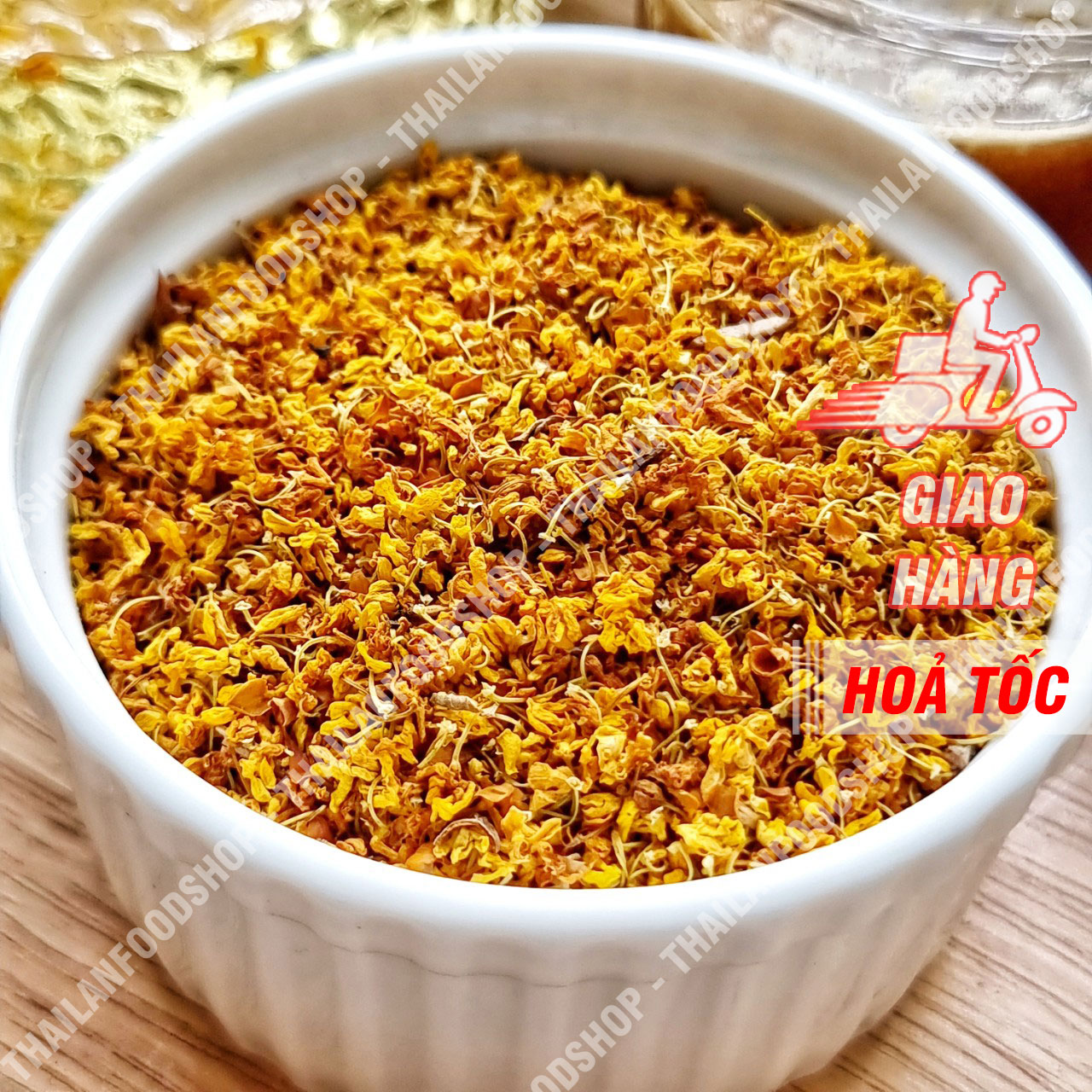 Trà Quế Hoa (Mộc Hoa - Osmanthus fragrans) Lon 150Gram