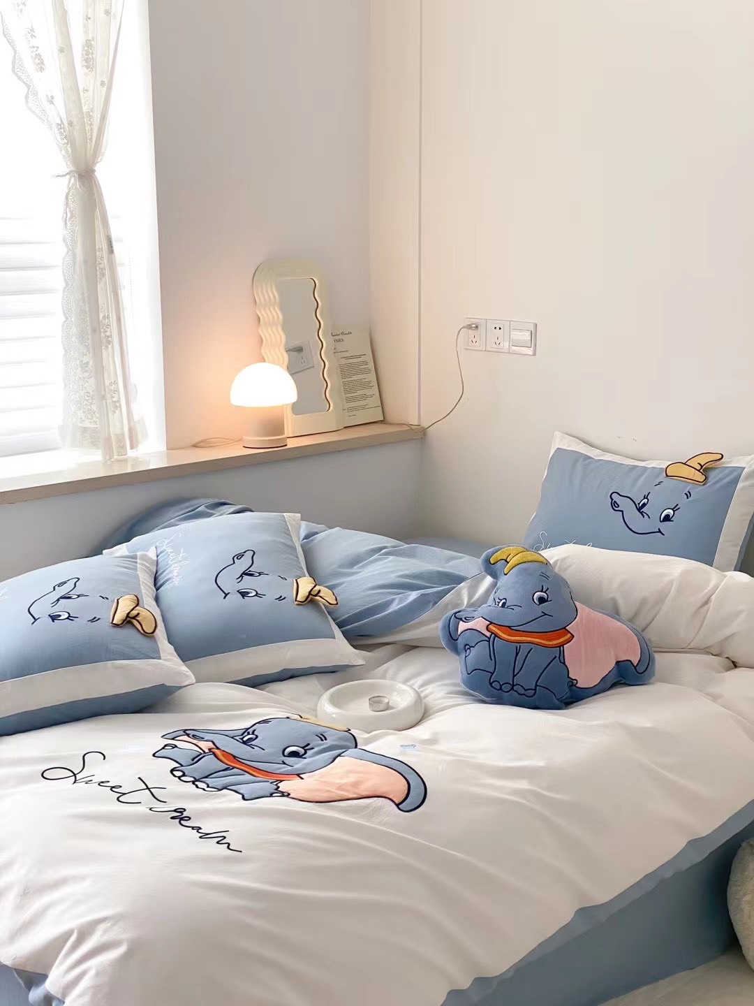 Bộ Chăn ga gối cotton line nhật DISNEY