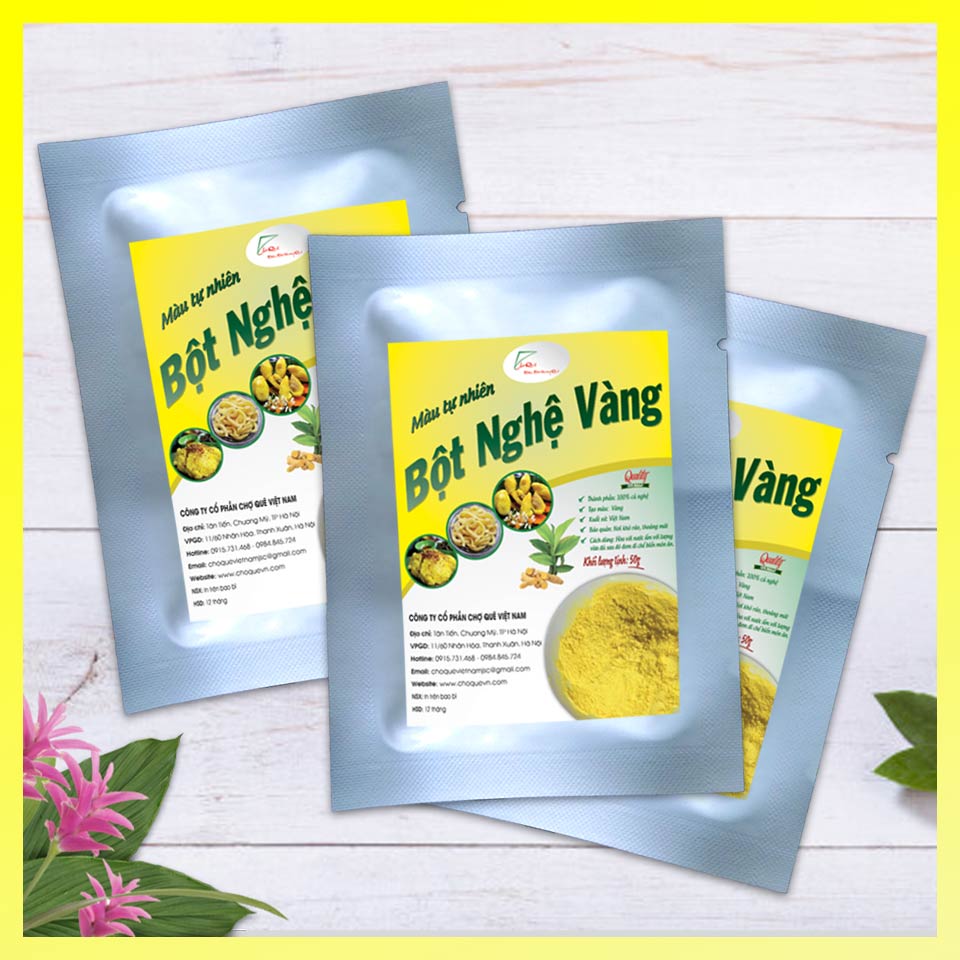 Tinh Bột Nghệ Vàng Nguyên Chất 20g