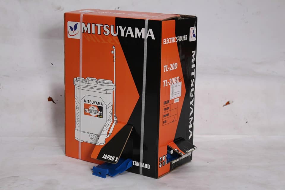 Bình Phun Xịt Điện 20L Mitsuyama TL-20BD Bơm Đôi