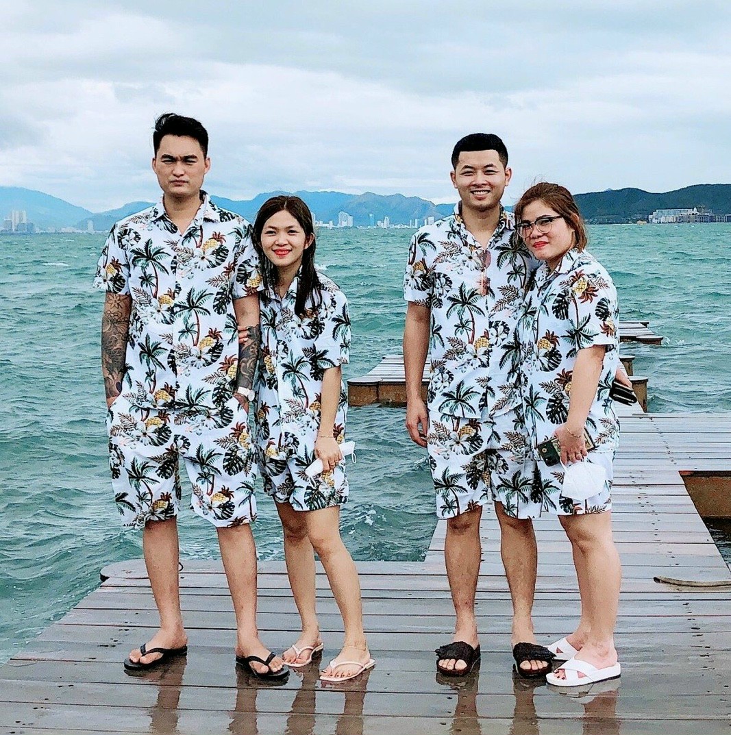 [FreeshipMAX] ❤️❤️❤️MẪU HOT TREND NĂM 2022❤️❤️❤️BỘ HOA SỨ TRẮNG – ĐỒNG PHỤC GIA ĐÌNH ĐỦ SIZE 7 – 120 KÝ