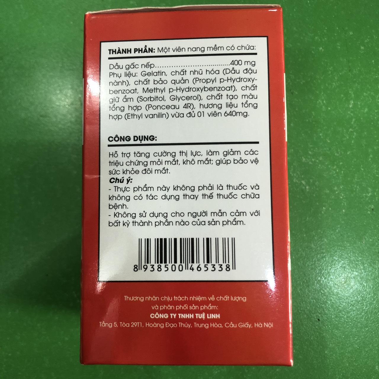 Dầu gấc Tuệ Linh ( Hộp 60 viên)