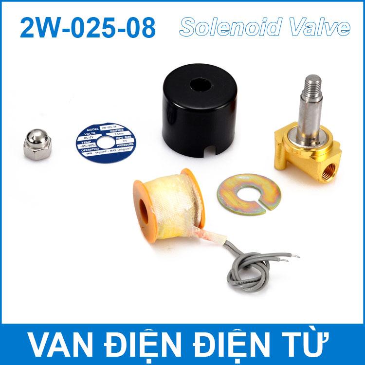 Van khóa mở nước bằng điện từ 220V 2W-025-08