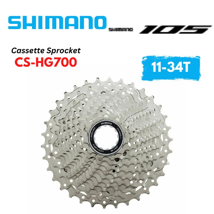 Shimano 105 cs- hg700 11-speed ​​nickel plated alloy material for road/trail bike shimano 105 cs- hg700