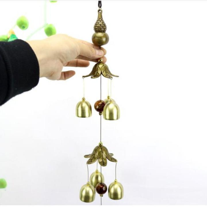 Chuông gió 6 quả hồ lô phong thủy