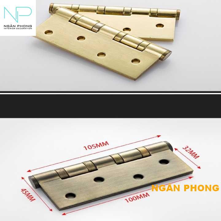 [HCM]CẶP BẢN LỀ CỬA INOX 201- 3mm ( 105x90mm)