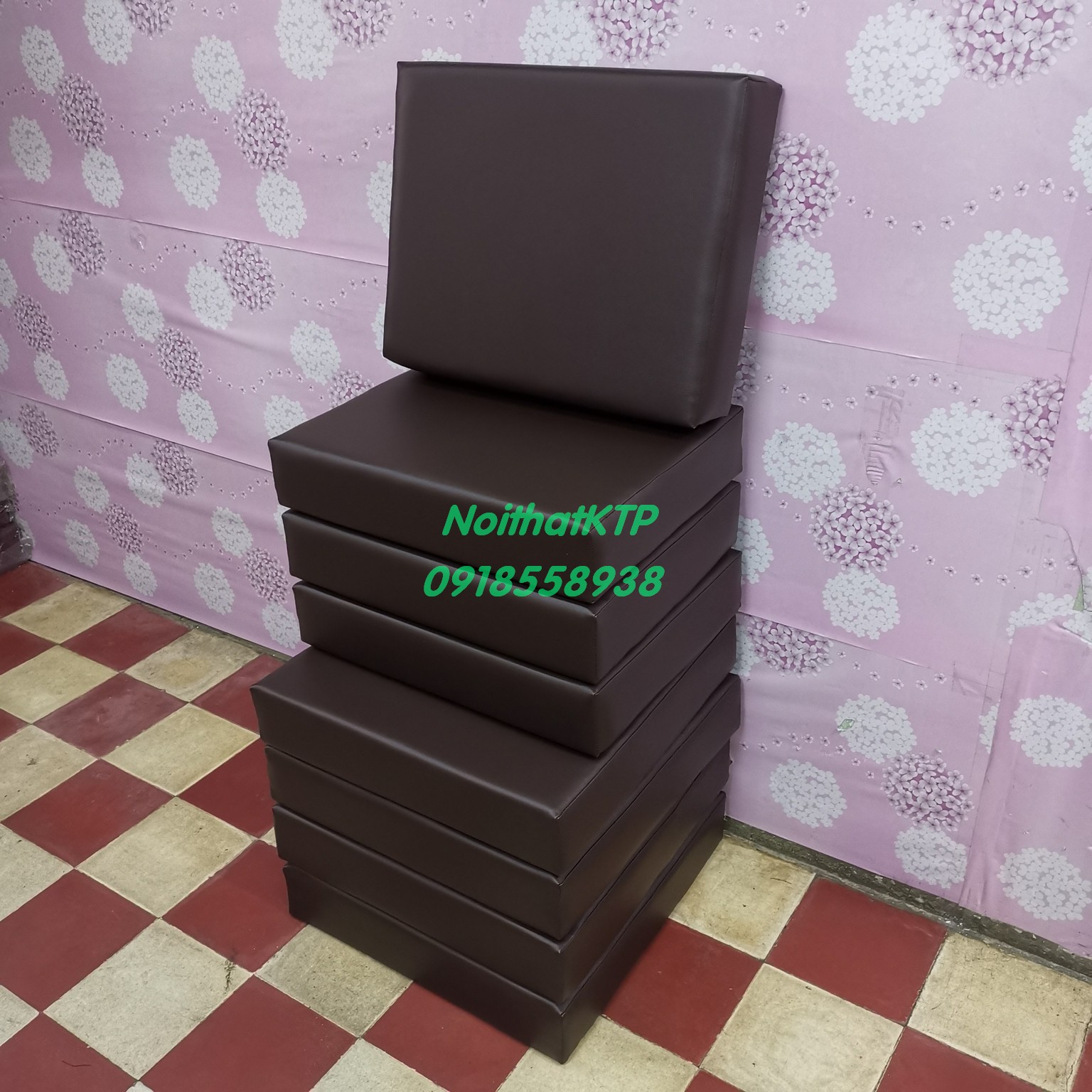 nệm ngồi KTP 
dày 10cm simili cao cấp