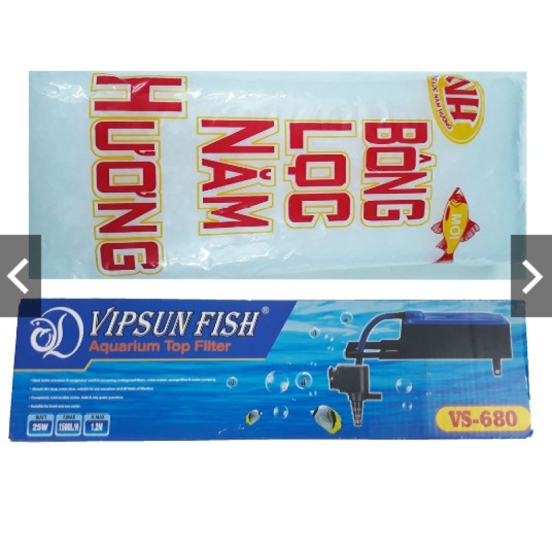 MÁY BƠM LỌC HỒ CÁ VIPSUN VS680 - BÔNG LỌC