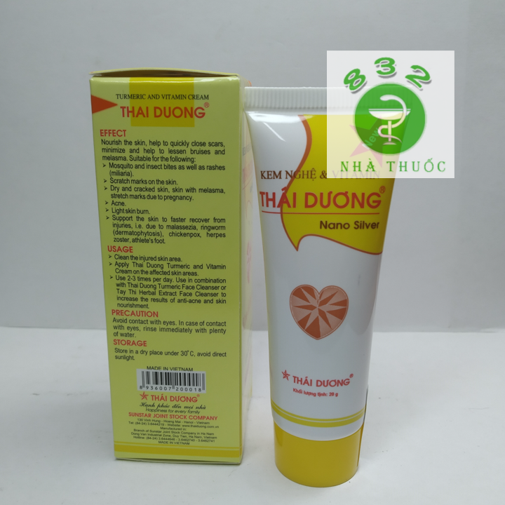 Kem nghệ và Vitamin Thái Dương 20G