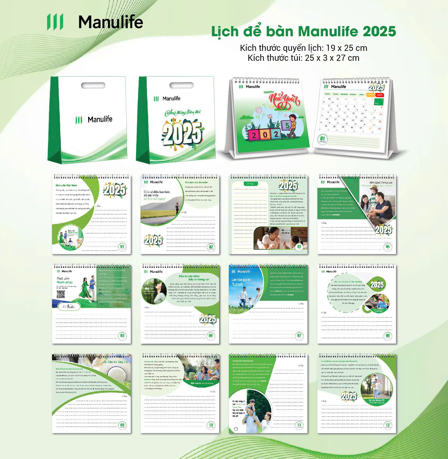 LỊCH ĐỂ BÀN MANULIFE 2025 - BÁCH HÓA ONLINE