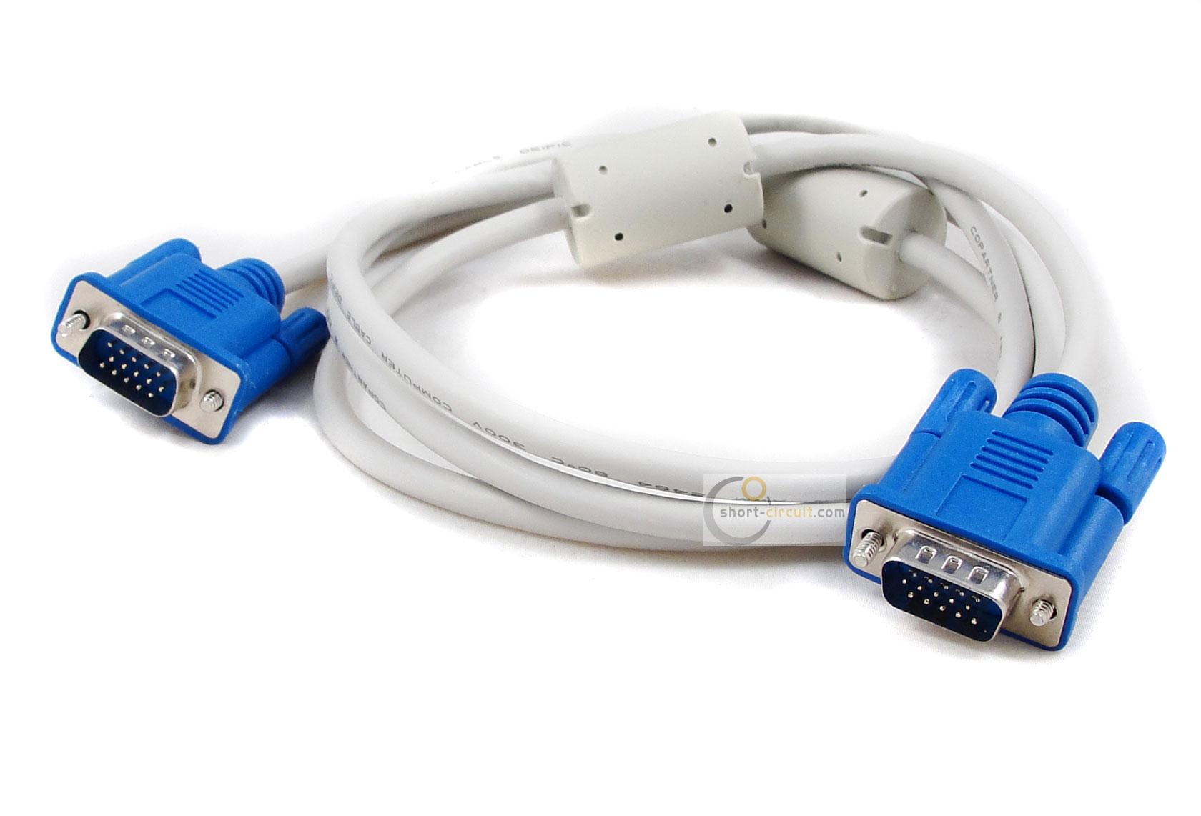 Cable VGA kết nối từ PC tới màn hình máy tính 1.5m trắng/đen