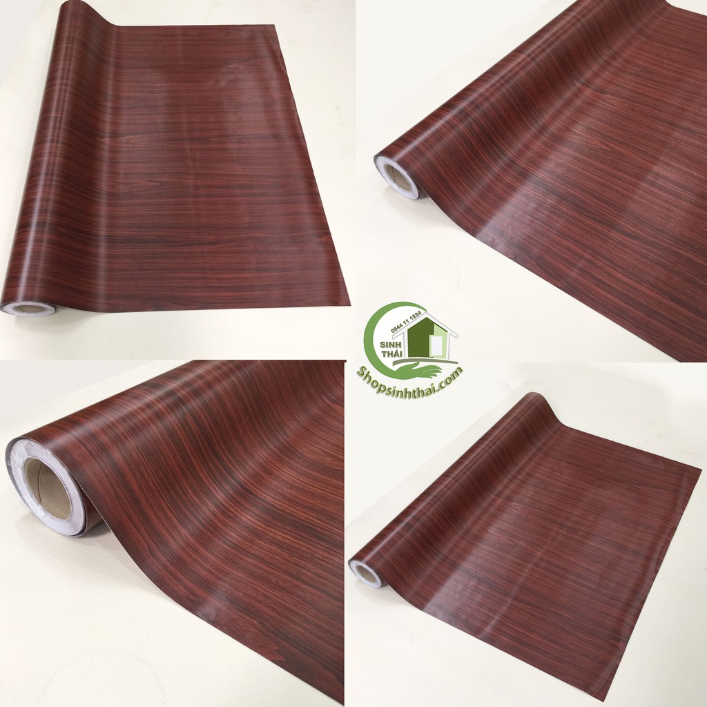 [HCM]Giấy dán tường vân gỗ [50cm x khổ 120cm] có sẵn keo