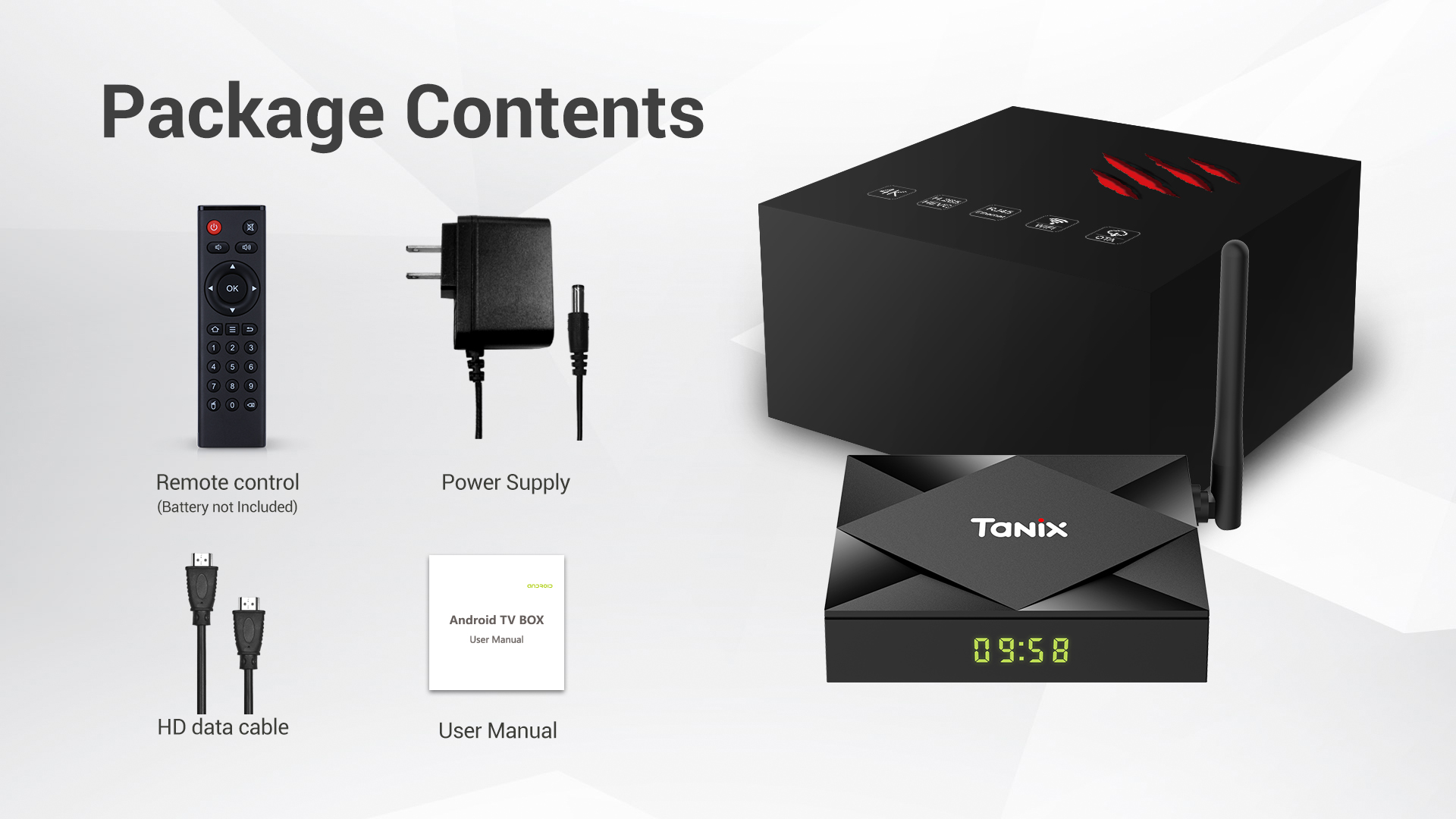 Android Tivi Box Tanix6S - phiên bản Android 10.0 Ram 2 Rom 8GB