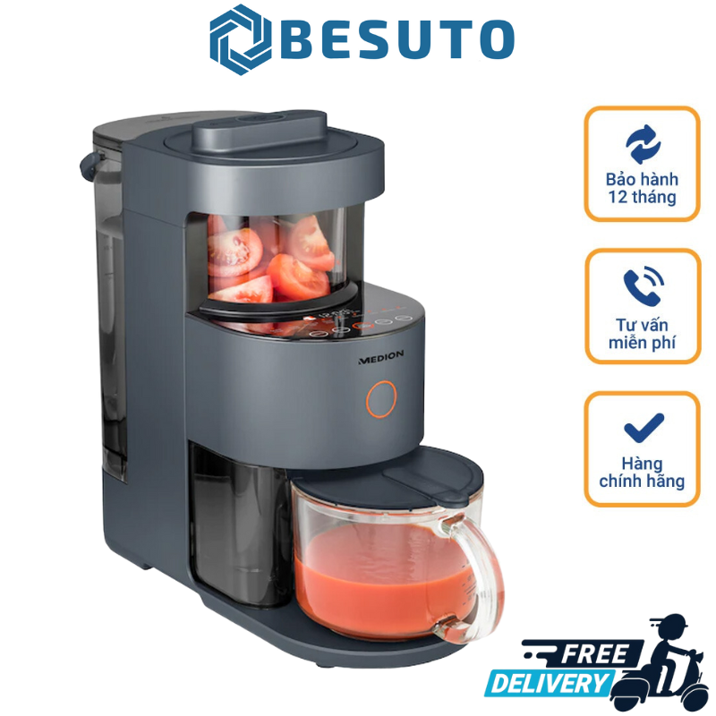 Medion md11200 / md19725 nut milk maker, multi-function nut milk maker, soy milk maker, 1.3l capacity, 1200w capacity, imported from germany, 12 month warranty