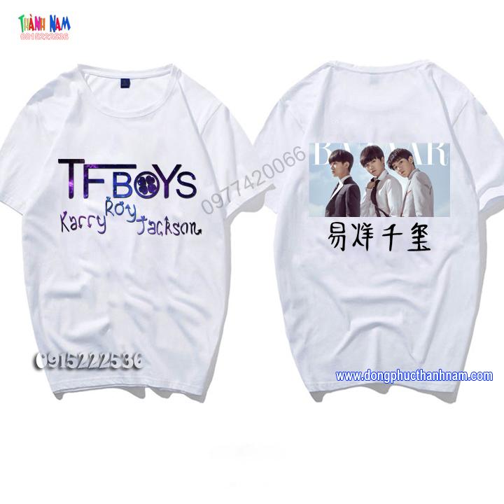 áo thun TFBOYS, áo Phông TFBOYS, ÁO FAN TFBOYS - TUẤN KHẢI, THIÊN TỈ, VƯƠNG NGUYÊN