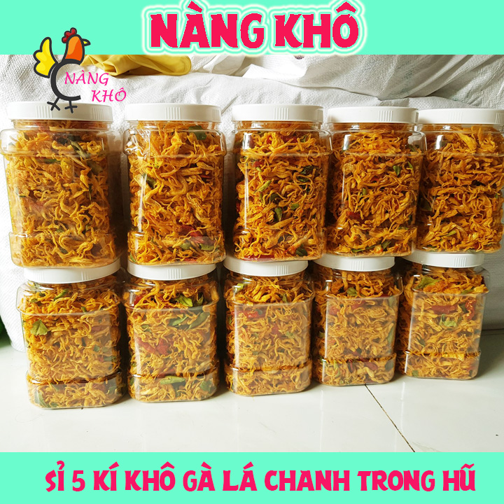 BÁO GIÁ Khô Gà Lá Chanh Không Cần Lò Nướng | Shopee Lazada Sendo Tiki mới nhất 74 Sỉ 5 kí khô gà lá chanh ( chia hũ 500gr không có tem )