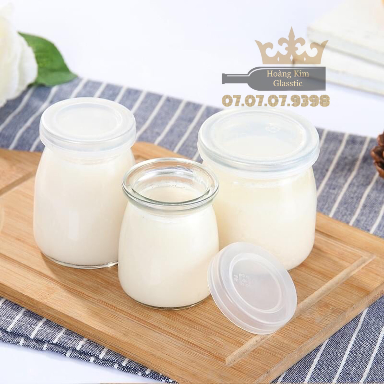 [HCM]HỦ THUỶ TINH LÀM SỮA CHUA 100ml